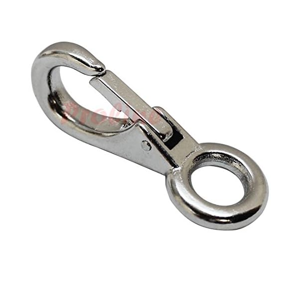 5-Pc-58-Marine-Stainless-Steel-316-Fixed-Eye-Boat-Snap-Hook-220-LB-Grade-316