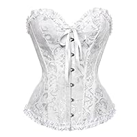 EVAbaby Plus Size Sexy Corset Garter Belt Lingerie Set for Women Exotic  Floral Lace Camisole Sleepwear (