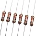 Teenitor 1000pcs 100 Values 1R-10M 1/2W Metal Film Resistors Assortment Kit Assorted Set