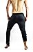 Flexz Fitness Gym Shark Fitted Activewear Sweatpants, Bodybuilding & Lifting, Durable & Stylish, Black, Size Large