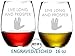 Live Long And Prosper Star Trek Inspired Stemless Wine Glasses Etched Engraved Great Handmade Gifts for Everyone Set of 2