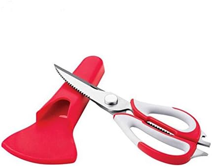 Kitchen Shears Stainless steel and Ultra Sharp Premium Heavy Duty Multifunction Kitchen Scissors with Sharp Blade-7 in 1 Removable kitchen Scissors for Poultry, Seafood, Scallop, Herb
