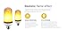 LED Flame Effect Bulb By Merkalia: Decorative UV Free E26/E27 Lightbulbs For Traditional Gas Lantern, Retrofit Oil & Hurricane Lamp - Retro Energy Saving Light Bulb With Flickering Flaming Fire
