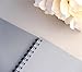 Rose Gold & Grey Guest Book for Polaroid Pictures | 60 Pgs (30 Sheets) 8.5