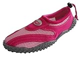 Easy USA Womens Aqua Wave Water Shoes (Fuchsia/Pink, 10)