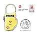 eGeeTouch Smart Travel Padlock with Patented Dual Access Technologies (NFC + BT), Vicinity Tracking, etc. (YELLOW)