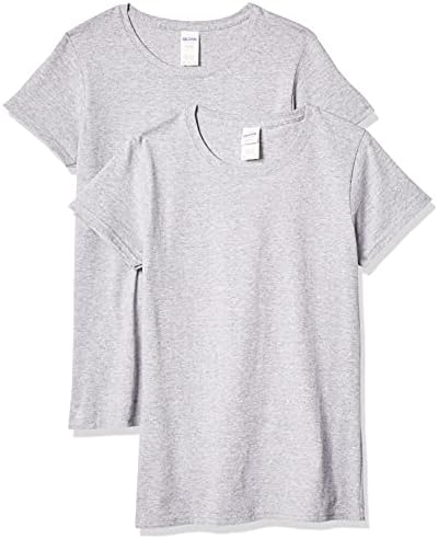 thumbnail image 2 of Gildan Women's Heavy Cotton T-Shirts 2-Pack - Soft Crew Neck Basic Tees 2 of 10