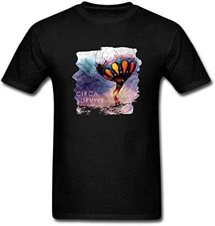 FUSHUOMT88M Men's Circa Survive T-shirt Size S Black