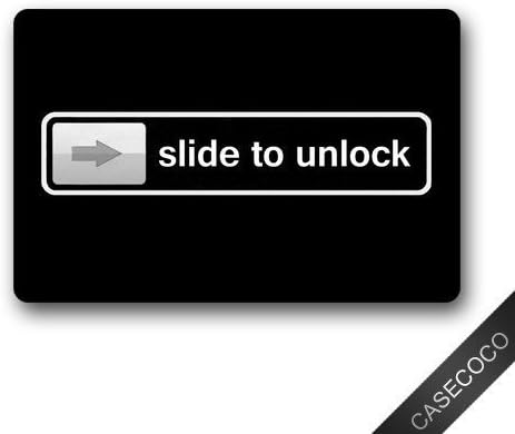 Custom Slide to Unlock Doormat Door Welcome Mat Rug Cover Sign Outdoor Indoor Floor Mats Non-Slip Machine Washable Decor Bathroom Mats