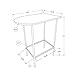 Monarch Specialties Metal Space Saver Bar Table, 24 by 36-Inch, Cappuccino/Black, 36