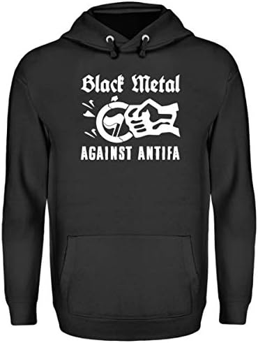 Generic Black Metal Against Antifa Unisex Hoodie Amazon Co Uk Clothing
