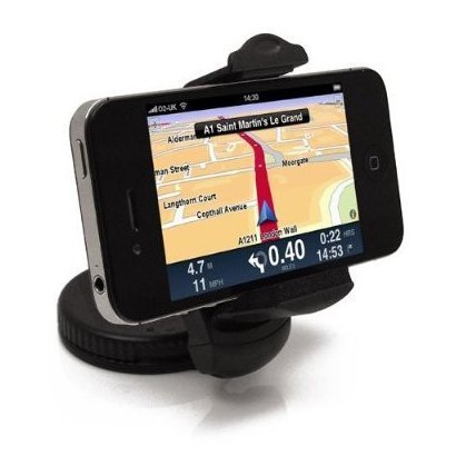 FlyStone Universal 360 WINDSCREENKIT MOUNT Flex Grip Lightweight Windshield Dashboard Car Mount Holder (Black)