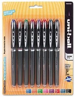 uni-ball Vision Elite Stick Roller Ball Pen PEN,RBALL,MICRO, 8/ST,AST (Pack of5)