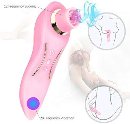 Cli^torial Sucking Toy for Women with 12 Sucking Modes Tongue Simulator Vibrating Toy with 24 Speed Vibration T-Shirt