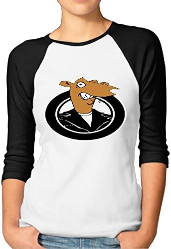 OHYEYE Women's Screeching Weasel Rock Band Funny Classic Logo 3/4 Sleeve Baseball T Shirts/Tee
