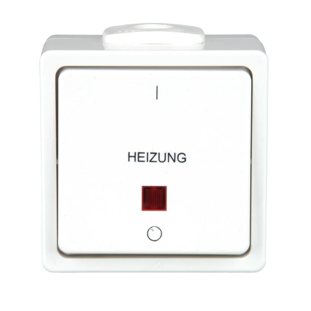 Unitec 45283L Aquarius Heating Emergency Switch Surface-Mounted Loose Polar White