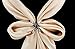 ZAKIA Women's Elegant Hollow Cross Silk Scarves Clips Electroplating Scarf Ring Buckle Holder for Wedding Party (2.0CM, Silver)