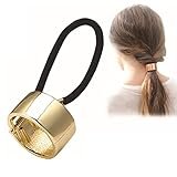 Bingirl Women Girls Vintage Metal Elastic Hair Band Ponytail Holder Hair Cuff Band Wrap Holder Tie