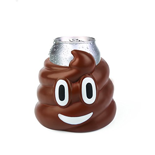 BigMouth Inc. Poop Emoji Drink Kooler Fits 12oz Can, Insulated Drink
