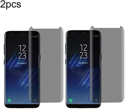 Ymwxcyz 1Pc/2Pcs Privacy Tempered Glass Screen Protector for Samsung Galaxy Note 9/S9/S8-2pc for Samsung Galaxy S9 Plus