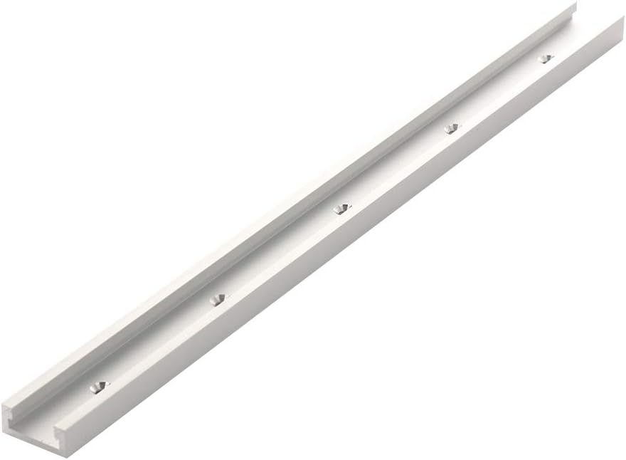 belupai 800mm T-Slot T-Track Miter Track Jig Fixture Slot Straight Edge Clamping Tool 30x12.8mm Guide Aluminum Alloy T-Slot Track Locking Handle Heavy Gauge for Woodworking Router Table Saw