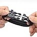 Emergency Paracord Bracelets, Emergency Kit with Thermometer Fire Starter Scraper Whistle Kit-Parachute Cord-Escape Survival Gear Pack (Black 1PCS)