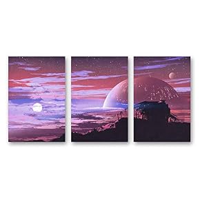 Abstract Dream Place Landscape Painting Artwork for Home...