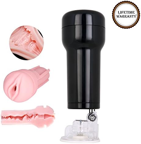 Male Mas-turba-tor Cup yiiyaa Silicone Vag-ina Pocket Pus-sy Stroker 3D Flexible Realistic Textured Hand Free Suction Cup Enhancement Training S-e-x Toys for Male Mast-urber