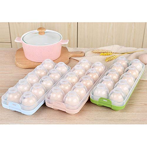 WUHUAROU 3Pcs Eierhalter Kühlschrank Vorratsdose Eierbox KühlSchrank Eier Behälter mit Deckel Multifunktionsbox… – Bild 6