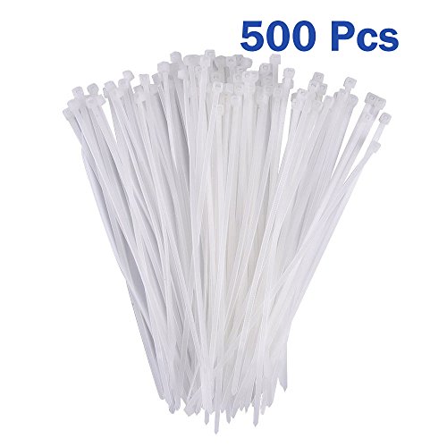 Conwork Self-Locking Nylon Cable Ties, 8-Inch 500 Pcs