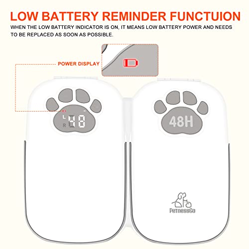 ZMAYPLUS Automatic Cat Feeder, 2 Meal Smart Pet Feeder, Timed Feeder for Cats&Dogs with Display, Dry or Semi-Moist Pet Food Dispenser, 1-48 Hours Timed Feeder for Cats&Dogs, Auto-On Smart Pet Feeder.