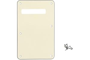 GENERIC ROZILO Pickguard Tremolo Cavity Cover Backplate Standard Guitar Back Plate for Strat/Stratocaster Made in USA (Aged White)