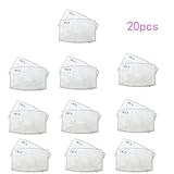 Childs kids PM2.5 N95 Activated Carbon Filter Face Mask 40 Filters Breathing Insert Protective Mouth Mask Filter