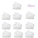 Childs kids PM2.5 N95 Activated Carbon Filter Face Mask 20 Filters Breathing Insert Protective Mouth Mask Filter