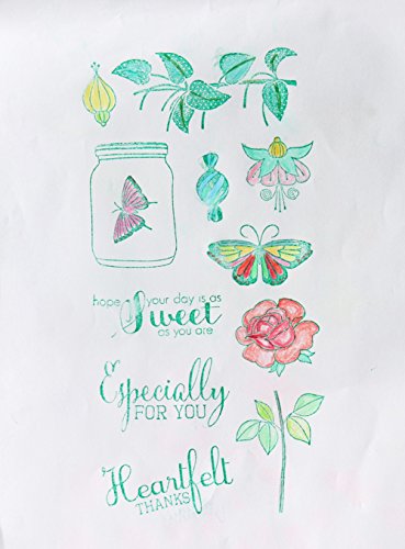 WYSE Stamp and Cutting Dies Set Butterfly Flower for Scrapbooking Card Making (vase) - Thumbnail 3