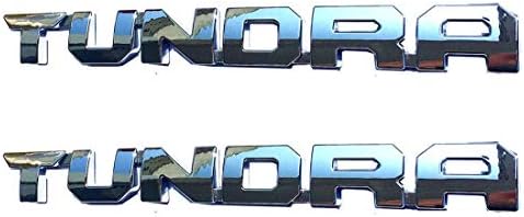 SELLING FREAK! T-UDS01 2X(2013-2018) Tundra TRD PRO Emblems Badges Namplates 14inch Tailgate Emblem Badge Sticker for Toyota (Chrome)
