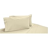 DreamFit Premium DreamCool Collection: 100% Extra-Long Staple Egyptian Cotton Pillow Cases (Set of 2) - Ultra-Soft, Durable & Breathable Luxury for Optimal Comfort, Ivory Queen