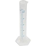 FliyeongPlastic Measuring Tube Liquid Graduated Measuring Test Tube Cylinder Measuring Cup for Lab Use 1PCS 50ml Transparent