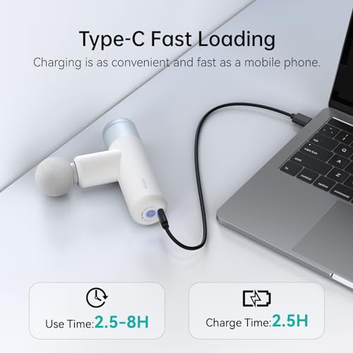 opove M3 Mini Massage Gun for Back Pain Relief, with Facial Mode, 7mm Amplitude, 4 Speed Levels Ultralight Portable and Rechargeable Fascia Gun Active Recovery Women Gifts