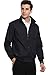 chouyatou Men's Active Lightweight Softshell Zipper Bomber Jacket (Medium, Black)