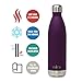 MIRA 25 oz Stainless Steel Vacuum Insulated Water Bottle | Leak-Proof Double Walled Cola Shape Bottle | Keeps Drinks Cold for 24 Hours & Hot for 12 Hours | Iris