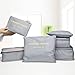 Packing Cubes-Multi-Functional Luggage Organizer Travel Packing Cubes Bags Travel Storage Bags with Shoe Bag 7Pcs