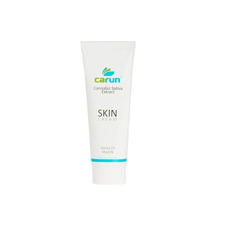 CARUN TAGES- und NACHTPFLEGE mit Bio Hanf extract, Jojobaöl, Vitamin E. Vegane GESICHTSCREME für TROCKENE-SENSIBLE sowie FETT