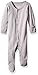L'Ovedbaby Organic Cotton Baby Footed Sleeper, Light Gray, 3-6 Months