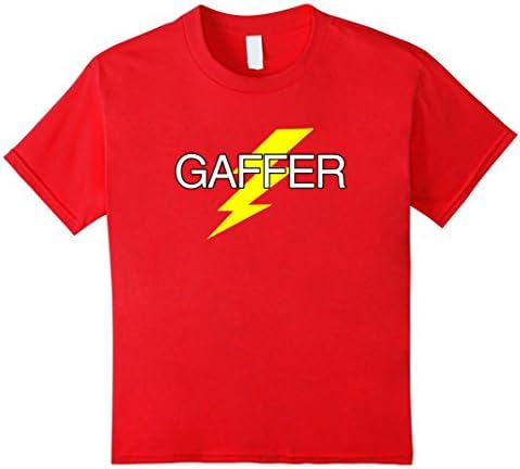 Kids "Gaffer" Electrician Juicer Film Production Business T Shirt 12 Red