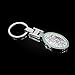 VILLSION 3D Car Keychain Accessories with Shining Crystal, Double Sided Zinc Alloy Metal Keyring Logo Car Key Chain with Gift Box