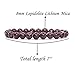 Natural Lepidolite Lithium Mica Handmade Gemstone 8mm Round Beads Elastic Bracelet 7 Inch