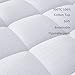 JURLYNE Pillowtop Mattress Pad Cover King Size - Hypoallergenic - Cotton Down Alternative Filled Mattress Topper