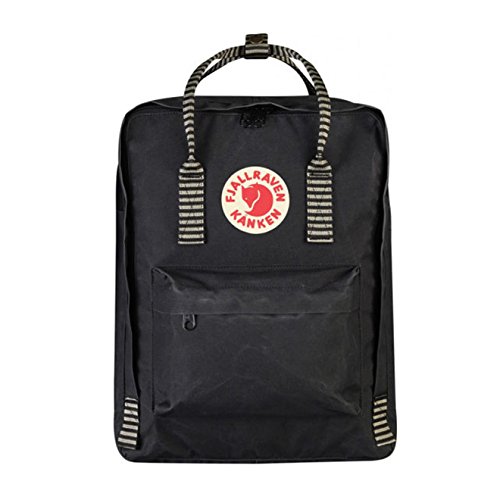 Fjallraven - kanken classic pack, black striped