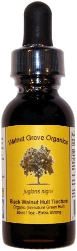 Walnut Grove Organics 1 fl oz / 30 ml Fresh Organic Green Black Walnut Tincture Dropper Bottle